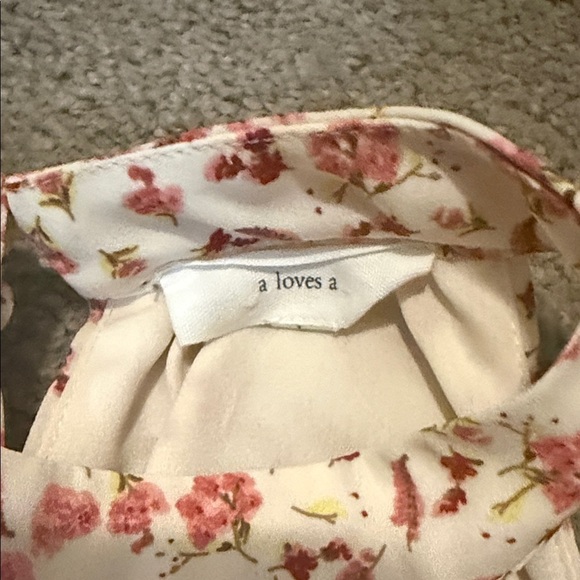 A Loves A Floral Halter Neck Shift Dress - Picture 2 of 7